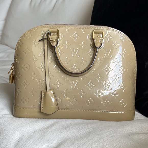 Louis Vuitton Alma PM Dune Monogram Embossed Vernis Patent Leather - Picture 3 of 16